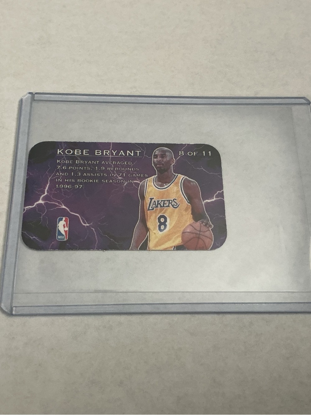 1996 FLEER ULTRA SCORING KINGS KOBE MICHAEL JORDAN Blue REFRACTOR Rookie CARD - Picture 3 of 3